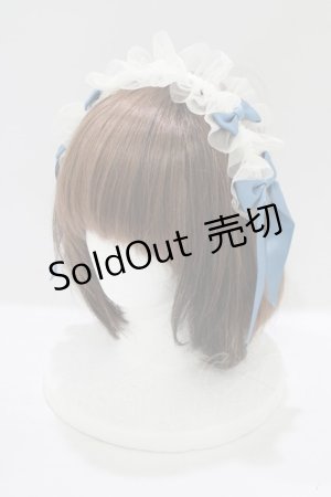 画像: 妹抖手作工作屋（海外ロリータブランド） / チュールヘッドドレス  オフ/ブルー H-25-07-12-070-PU-AC-NS-ZH
