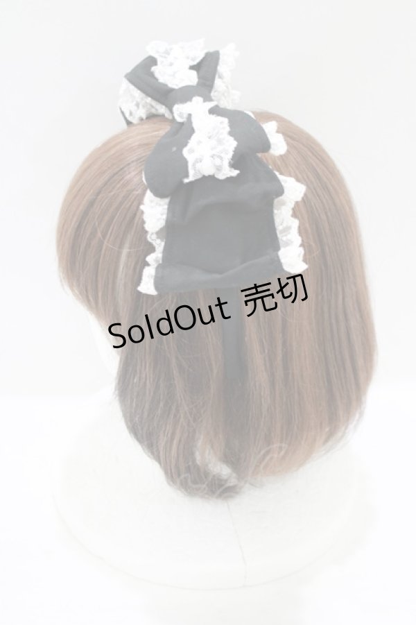 画像2: Angelic Pretty / Prettyくるりんカチューシャ(無地)  ブラック H-25-07-12-071-AP-AC-NS-ZH (2)