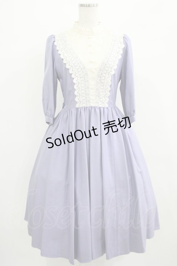 画像1: Innocent World / キャトリーヌワンピース M ラベンダー H-25-07-12-009-IW-OP-NS-ZH (1)