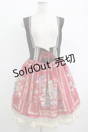 画像: Miss Point（海外ロリータブランド） / バイエル ジャンパースカート XL ワイン H-25-07-12-023-EL-OP-NS-ZH