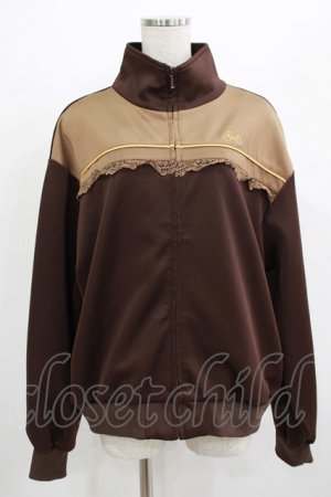 画像: Fi.n.t / レース使いトラックジャケット Free BROWN H-25-07-13-029-CA-TO-NS-ZH