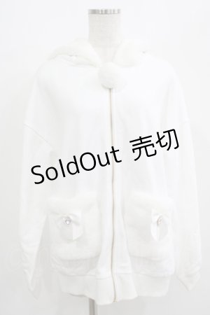 画像: Secret Honey / うさ耳フードパーカー Free オフ H-25-07-13-030-CA-TO-NS-ZH