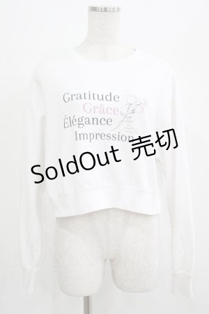 画像: an another angelus / フラワーランゲージロゴプリントカットソー Free OFF WHITE H-25-07-13-045-CA-TS-NS-ZH