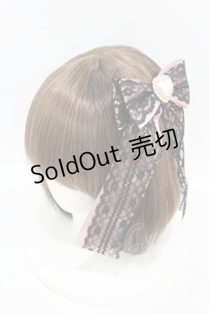 画像: Princess Melody / パールハートレースおりぼんクリップ  ピンク H-25-07-13-1001-EL-AC-NS-ZH