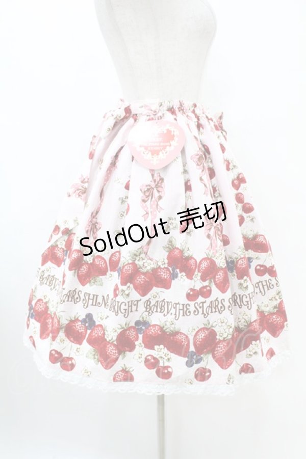 画像3: BABY,THE STARS SHINE BRIGHT / Strawberry’s Heart Drops柄スカート Free ピンク H-25-07-13-1040-BA-SK-NS-ZH (3)