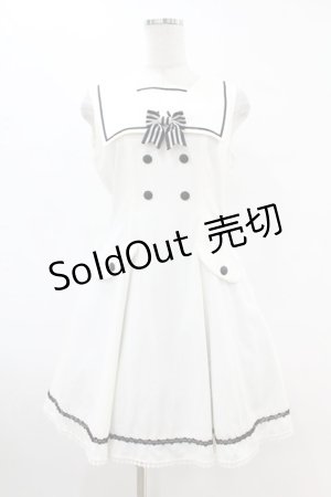 画像: Innocent World / フラップ風セーラージャンパースカート M オフ H-25-07-13-1041-IW-OP-NS-ZH