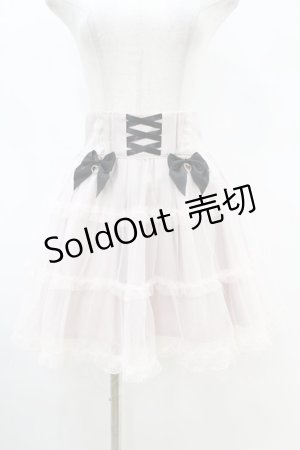 画像: Princess Melody / リボン付きチュールボリュームスカート Free ピンク H-25-07-13-1045-EL-SK-NS-ZH