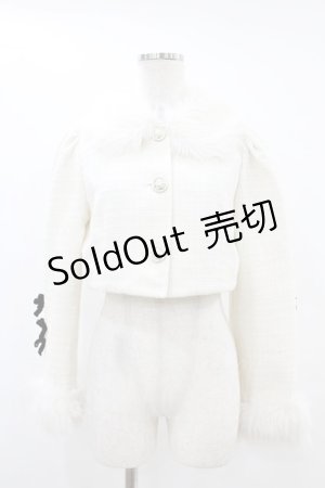 画像: Me roir / ラメツイードファージャケット M オフ H-25-07-13-1058-0-JA-NS-ZT269