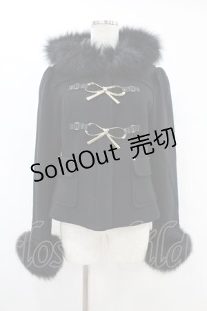 画像: LODISPOTTO / LOVEリュバンダッフルショートコート M ブラック H-25-07-13-1059-LO-CO-NS-ZT
