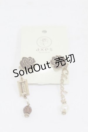 画像: axes femme / ローズ・オ・ショコラ イヤリング  ブラウン H-25-07-13-1012-AX-AC-NS-ZH