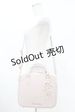 画像: Maison de FLEUR / 梅田エスト限定ビジューチャーム付きショルダーバッグ  ピンク H-25-07-13-1026-LO-BG-NS-ZH