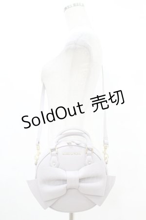 画像: Maison de FLEUR / Maison de FLEUR×Misako Aoki/ラウンドリボンショルダーバッグ  ラベンダー H-25-07-13-1029-LO-BG-NS-ZH