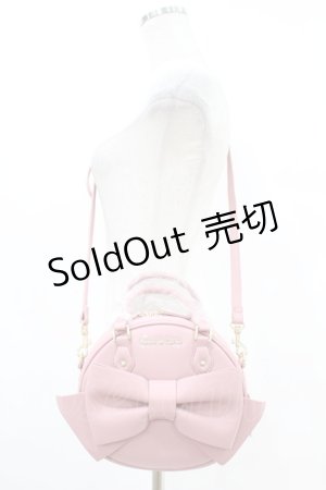 画像: Maison de FLEUR / Maison de FLEUR×Misako Aoki/ラウンドリボンショルダーバッグ  ピンク H-25-07-13-1030-LO-BG-NS-ZH