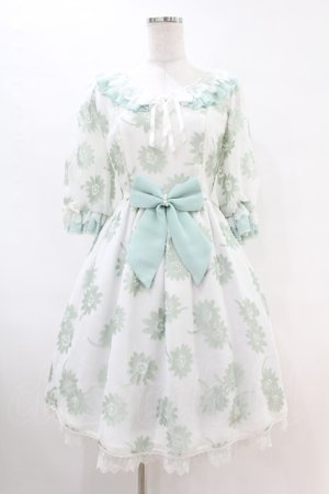 画像: Angelic Pretty / Elegant Floraワンピース Free シロ/ミント H-25-07-13-1034-AP-OP-NS-ZH