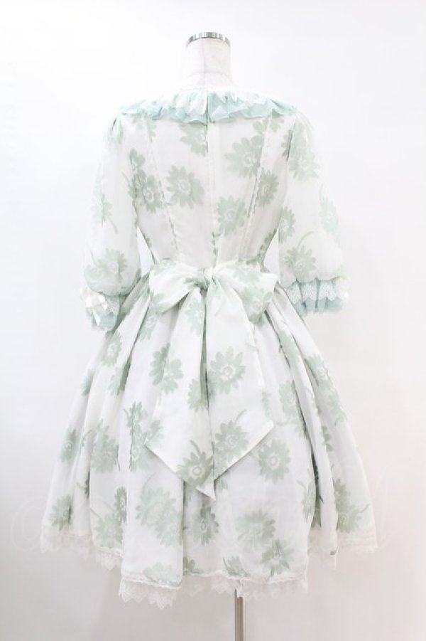 画像2: Angelic Pretty / Elegant Floraワンピース Free シロ/ミント H-25-07-13-1034-AP-OP-NS-ZH (2)