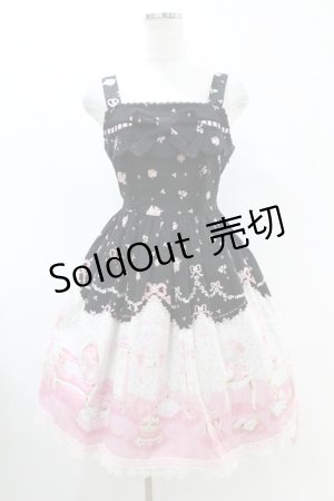 画像: BABY,THE STARS SHINE BRIGHT / Lovely Sweet Room柄リボンジャンパースカート Free ブラック H-25-07-13-1037-BA-OP-NS-ZH