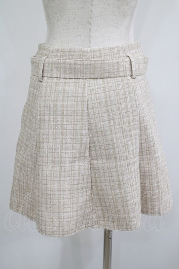 画像3: DearMyLoveRose / ベルトセットツイードフレアスカート M ベージュ H-25-07-13-025-EL-SK-NS-ZH (3)