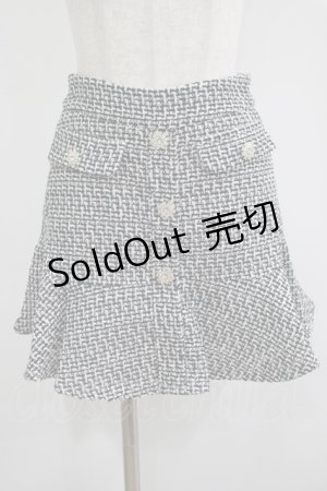 画像: DearMyLoveRose / ビジューボタンツイードフリルスカート M ミックス H-25-07-13-026-EL-SK-NS-ZH