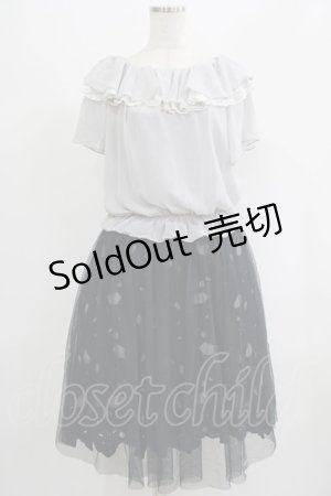 画像: axes femme / アンサンブルレースワンピ M ネイビー/グレー H-25-07-14-034-AX-OP-NS-ZH