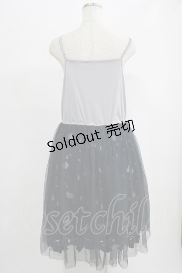 画像5: axes femme / アンサンブルレースワンピ M ネイビー/グレー H-25-07-14-034-AX-OP-NS-ZH (5)