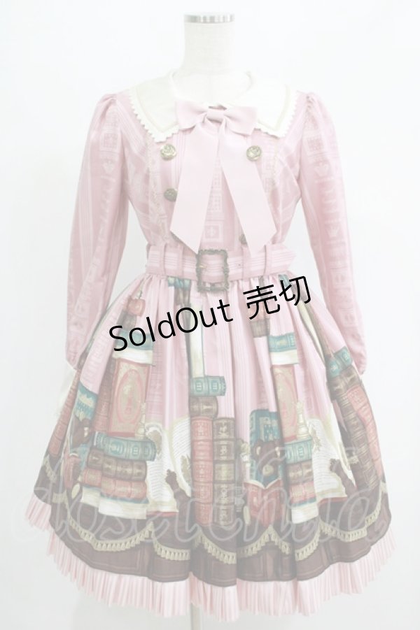 画像1: Angelic Pretty / Memorial Libraryワンピース Free ピンク H-25-07-14-038-AP-OP-NS-ZH (1)