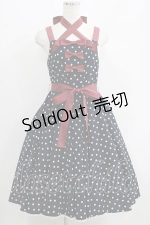 画像: metamorphose / サーキュラードットジャンパースカート Free ネイビー H-25-07-14-005-ME-OP-NS-ZH