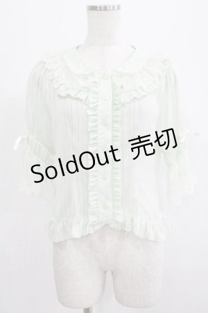 画像: BABY,THE STARS SHINE BRIGHT / ストライプパティシエールブラウス Free ミント H-25-07-14-048-BA-BL-NS-ZH