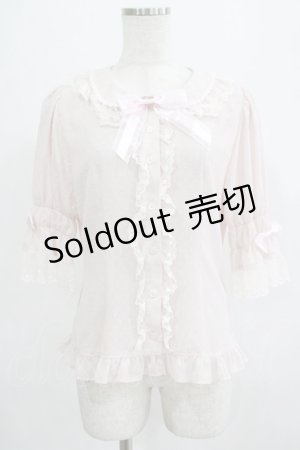 画像: BABY,THE STARS SHINE BRIGHT / ドットシフォン半袖ブラウス Free ピンク H-25-07-14-050-BA-BL-NS-ZH