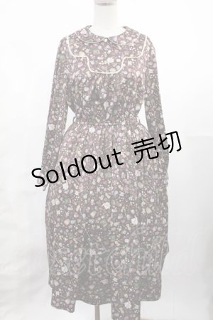 画像: Fi.n.t / ティータイム柄ワンピース Free BROWN H-25-07-14-1012-CA-OP-NS-ZH