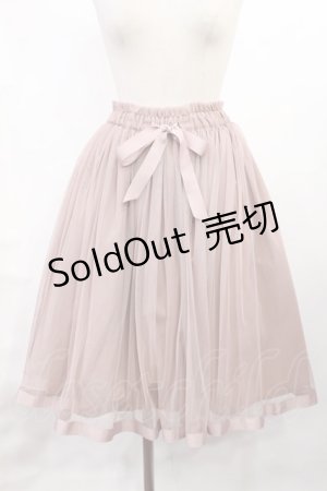 画像: F&A / グログランリボン使いチュールスカート Free Pink H-25-07-14-1016-LO-SK-NS-ZH