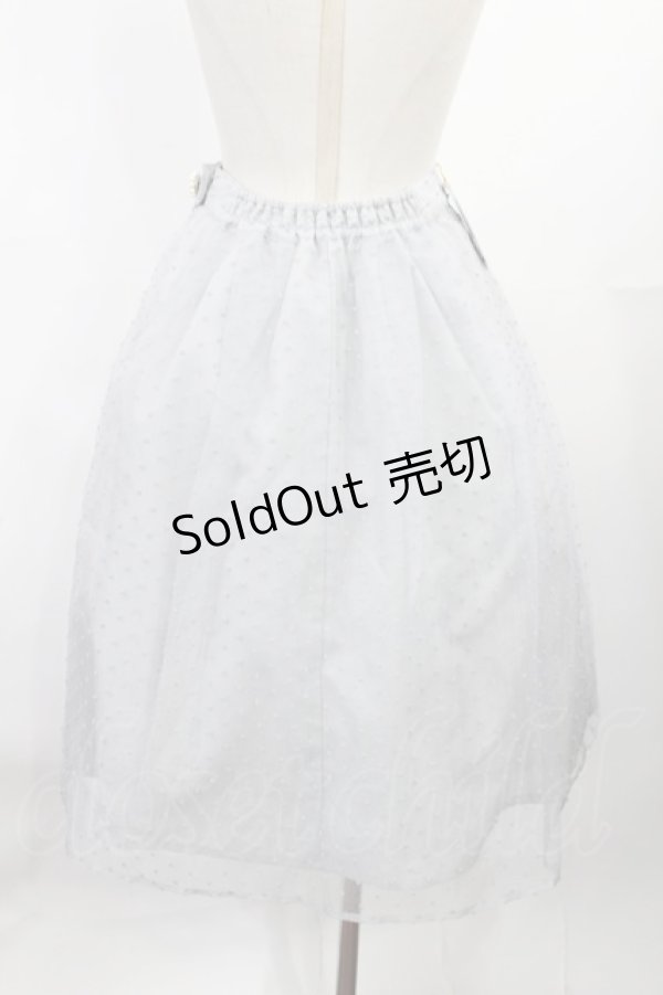 画像2: an another angelus / ドットオーガンジータックスカート Free BLUE GRAY H-25-07-14-1018-CA-SK-NS-ZH (2)