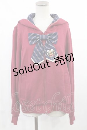 画像: Angelic Pretty / Bunny High Schoolパーカ Free ワイン H-25-07-14-1027-AP-TO-NS-ZH