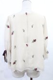 画像2: an another angelus / ローズ刺繍シフォンプルオーバー Free IVORY H-25-07-14-1028-CA-TO-NS-ZH (2)
