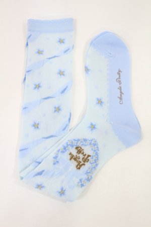 画像: Angelic Pretty / Romantic Little Gardenオーバーニー  サックス H-25-07-14-1038-AP-ZA-NS-ZH