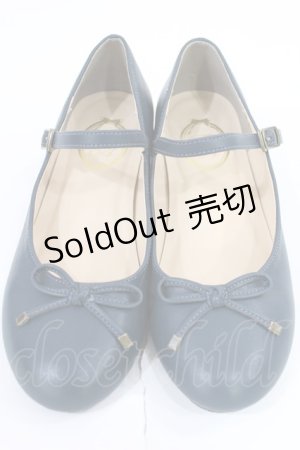 画像: F&A / リボンストラップパンプス L/24.5cm ネイビー H-25-07-14-1039-LO-ZA-NS-ZH