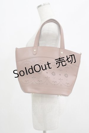 画像: m petit by misako / AMハナパンチング2WAYバッグ  ブラウン H-25-07-14-063-LO-BG-NS-ZH