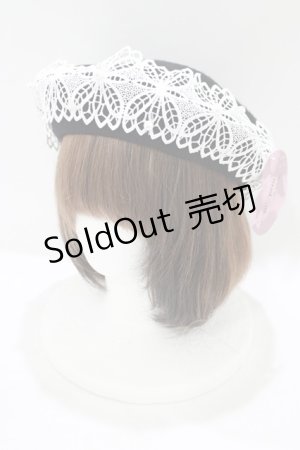 画像: m petit by misako / TT*AMレースBベレー  ブラック H-25-07-14-082-LO-AC-NS-ZH