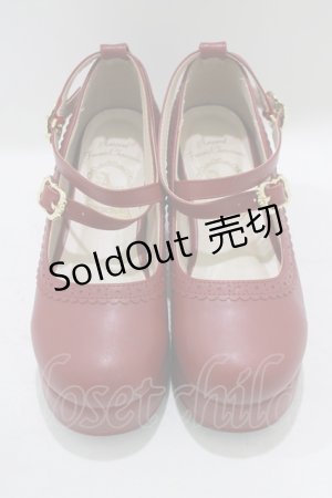 画像: Amavel / ベロアリボンクロスパンプス S（22.5-23cm） レッド H-25-07-14-085-CA-SH-NS-ZH