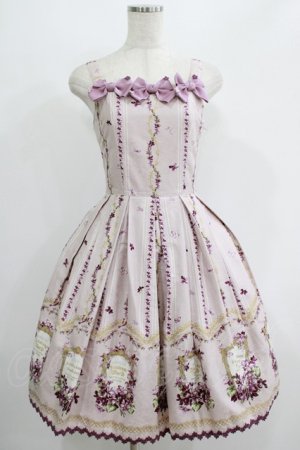画像: Innocent World / Antique Violetタックジャンパースカート M92cm丈 ピンク H-25-07-14-015-IW-OP-NS-ZH