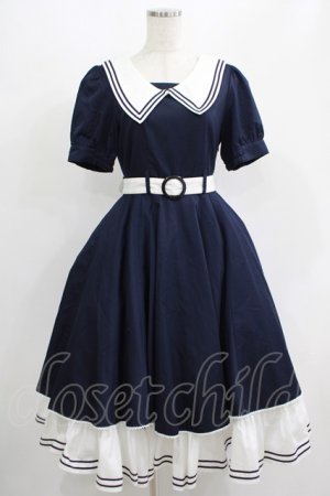画像: metamorphose / ペチコート付きセーラーワンピース サイズ1 ネイビー H-25-07-14-019-ME-OP-NS-ZH