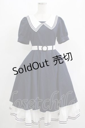 画像: metamorphose / ペチコート付きセーラーワンピース サイズ1 ネイビー H-25-07-14-019-ME-OP-NS-ZH