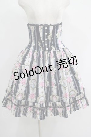 画像: ALICE and the PIRATES / Queen’s Coach柄コルセットスカート Free ネイビー H-25-07-14-024-PA-SK-NS-ZH