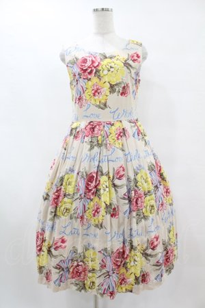画像: Jane Marple / Beautiful Bouquetアフタヌーンドレス  シャンパンゴールド H-25-07-15-1046-JM-OP-KB-ZH