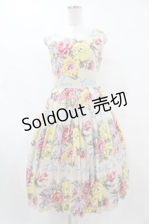 画像: Jane Marple / Beautiful Bouquetアフタヌーンドレス  シャンパンゴールド H-25-07-15-1046-JM-OP-KB-ZH