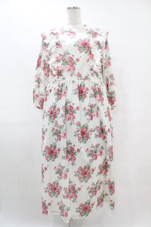 画像: Jane Marple / Strawberries and flowersラッフルフリルドレス  オフ H-25-07-15-1002-JM-OP-KB-ZH