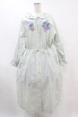 画像1: Jane Marple Dans Le Salon / Jardin Des Fleurs Embroideryドレス  ミント H-25-07-15-1011-JM-OP-KB-ZH (1)