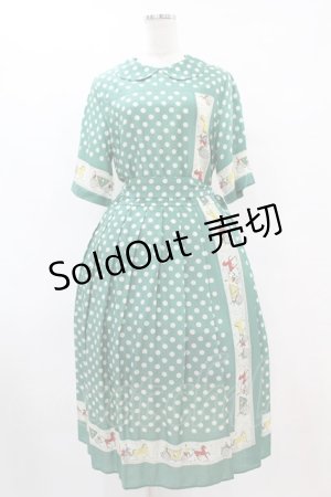 画像: Jane Marple / Polka dots parade Colette dress M グリーン H-25-07-15-1022-JM-OP-ET-ZH
