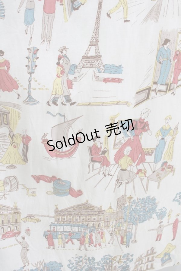 画像4: Jane Marple Dans Le Salon / Good old Paris 40'sドレス  オフホワイト H-25-07-16-003-JM-SK-KB-ZH (4)