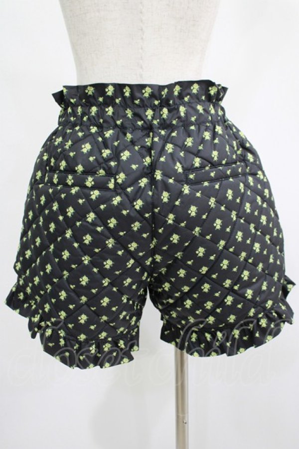 画像3: Candy Stripper / TINY ROSE QUILTING SHORTS 2 ブラック H-25-07-16-043-PU-PA-KB-ZH (3)