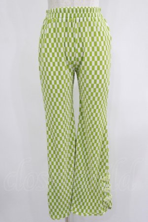 画像: Candy Stripper / EASY FLARE CHINA PANTS  ライトグリーン H-25-07-16-046-PU-PA-KB-ZH